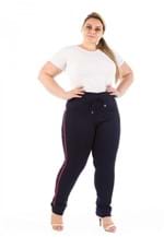 Calça Jeans Feminina Jogger com Listra Plus Size