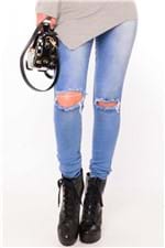 Calça Jeans Hot Pants com Botões CL0440 - Kam Bess