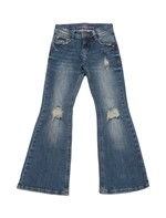 Calça Jeans Infantil Calvin Klein Jeans Five Pockets Flare Azul Médio - 6