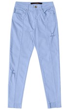 Calça Jeans Lunender Cropped Chapa Barriga Azul Cerulean Tam. 40