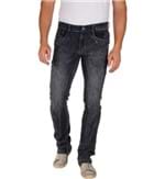 Calça Jeans Masculina Preta Texturizada - 42