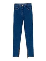 Calça Jeans Skinny de Algodão Azul Tamanho 36