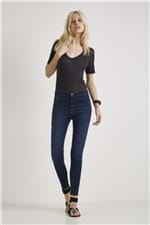 Calça Jeans Skinny Donna Básica Denin Escuro - 36