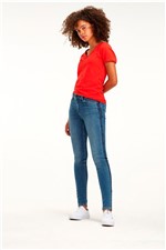 Calça Jeans Tommy Jeans Mid Rise Skinny Nora Azul Tam. 38