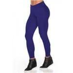 Calça Legging Fitness Recorte New Zig Azul Dily Modas