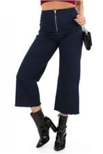 Calça Pantacourt em Jeans com Zíper CL0638 - Kam Bess