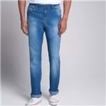 Calça Regular Jeans Azul Escuro - 38