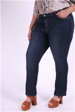Calça Reta Feminina Jeans com Elastano Plus Size 56