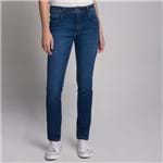 Calça Skinny Jeans Bigode 3D Azul Médio - 44