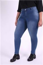 Calça Skinny Jeans Blue Used Plus Size 50