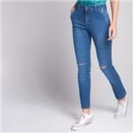 Calça Skinny Jeans Cortes Azul - 38