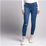 Calça Skinny Jeans Destroyed Azul - 44