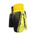 Calção / Short Muay Thai / Kickboxing- Claw V2 - Preto/Amarelo- Uppercut