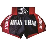 Calção / Short Muay Thai - Premium - Vermelho/preto- Uppercut
