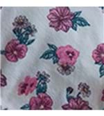 Calcinha Básica em Cotton Estampado - 189 Flores Pink Folhas Verde Musgo P