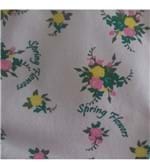 Calcinha Cotton Estampada com Tiras - 648 Flores Verde Amarelo e Rosa G