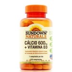 Cálcio 600mg + Vitamina D3 - Sundown Vitaminas - 120 Cápsulas