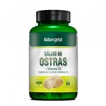 Cálcio de Ostras + Vitamina D3 Natuvegetal Encapsulado 600 Mg 60 Cápsulas
