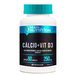 Calcio Vitamina D3 250 Mg 60 Capsulas Mais Nutrition