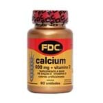 Calcium Fdc 600mg + Vitamina D 60 Comprimidos
