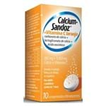 Calcium Sandoz C 1g Laranja 10 Comprimidos