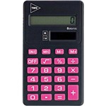 Calculadora de Bolso Tris Pop Rosa/pt 8digitos Bat.