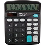Calculadora de Mesa 12 Dígitos Pilha/solar Preta Hoopson