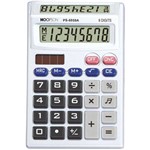 Calculadora de Mesa 8 Dígitos Pilha Visor Duplo Cinza Hoopson