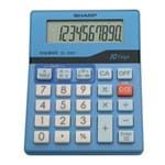 Calculadora Eletrônica de Mesa Azul e Branca Els50bbl Sharp