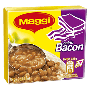 Caldo Maggi Bacon 63g (6 Tabletes)