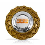 Calota Centro Roda Brw Bbs 900 Dourada Cromada Emblema Branca