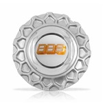 Calota Centro Roda Brw Bbs 900 Prata Cromada Emblema Branca