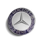 Calota Centro Roda Mercedes Amg Emblema Azul