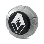Calota Centro Roda VW Saveiro G5 Tropper Prata Emblema Renault Preta