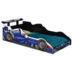 Cama Fórmula 1 Juvenil Azul com Colchão