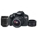 Câmera Canon EOS T6 Kit com Lente 18-55mm + Lente 50mm F/1.8 STM