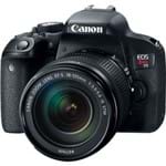 Câmera Canon EOS T7i com Lente EF-S 18-135mm F/3.5-5.6 IS STM Camera Canon EOS T7i com Lente EF-S 18-135mm F/3.5-5.6 IS STM
