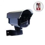 Câmera de Segurança Falsa com Led + Bateria e Placa FALSA C/ LED + BATERIA FALSAC/LED+BATERIA