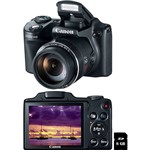 Câmera Digital Canon Powershot SX510 IS 12.1 MP com Super Zoom de 30x Preta Cartão de 8GB