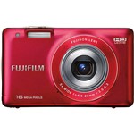 Câmera Digital Fuji JX580 16MP C/ 5x de Zoom Óptico Cartão SD 4GB - Vermelha