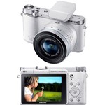 Câmera Digital Semi-Profissional Samsung Smart NX3000 20.3MP Branca