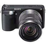 Câmera Digital Sony NEX-F3B 16.1 MP Lente Intercambiável 18-55mm Preta