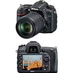 Câmera DSLR Nikon D7100 16.2 MP Lente AF-S DX 18-105MM/3.5-5.6G VR Preto