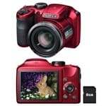 Câmera Fujifilm FinePix S8200 Vermelha com LCD 3.0 16.2MP