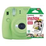 Câmera Instantânea Fujifilm Instax Mini 9 Verde Lima + Pack 10 Fotos