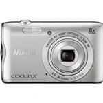 Câmera Nikon A300 20mp 8x Hd 2.7 Prata