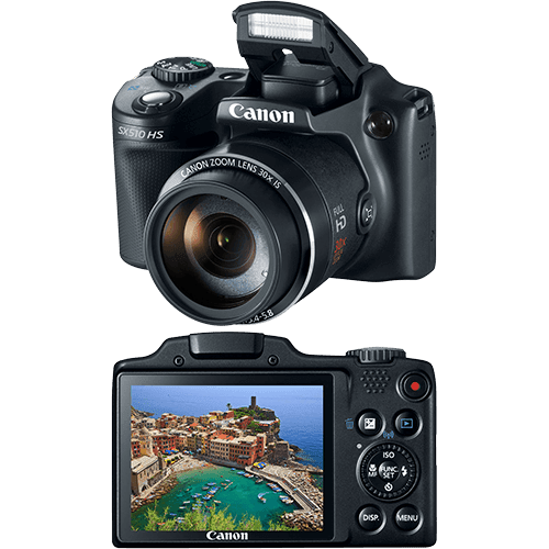Câmera Semiprofissional Canon SX510 12.1MP Zoom Óptico 30x