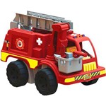 Caminhão Bell Toy Truck Bombeiro com Escada e Braço Articulado - Vermelho