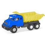 Caminhão Big Lider Basculante Azul e Amarelo - Líder