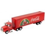 Caminhão Coca Cola Holiday Caravan com Led Escala 1/43
